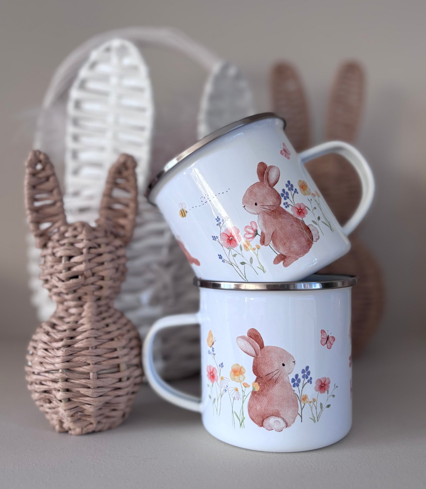 Personalised Easter Bunny Mug & Treat bag - Meadow