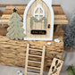 Personalised Magic Elf Door Christmas Shelf Sitter