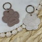 Paw Print Pet Tag - Personalised Acrylic Paw Tag