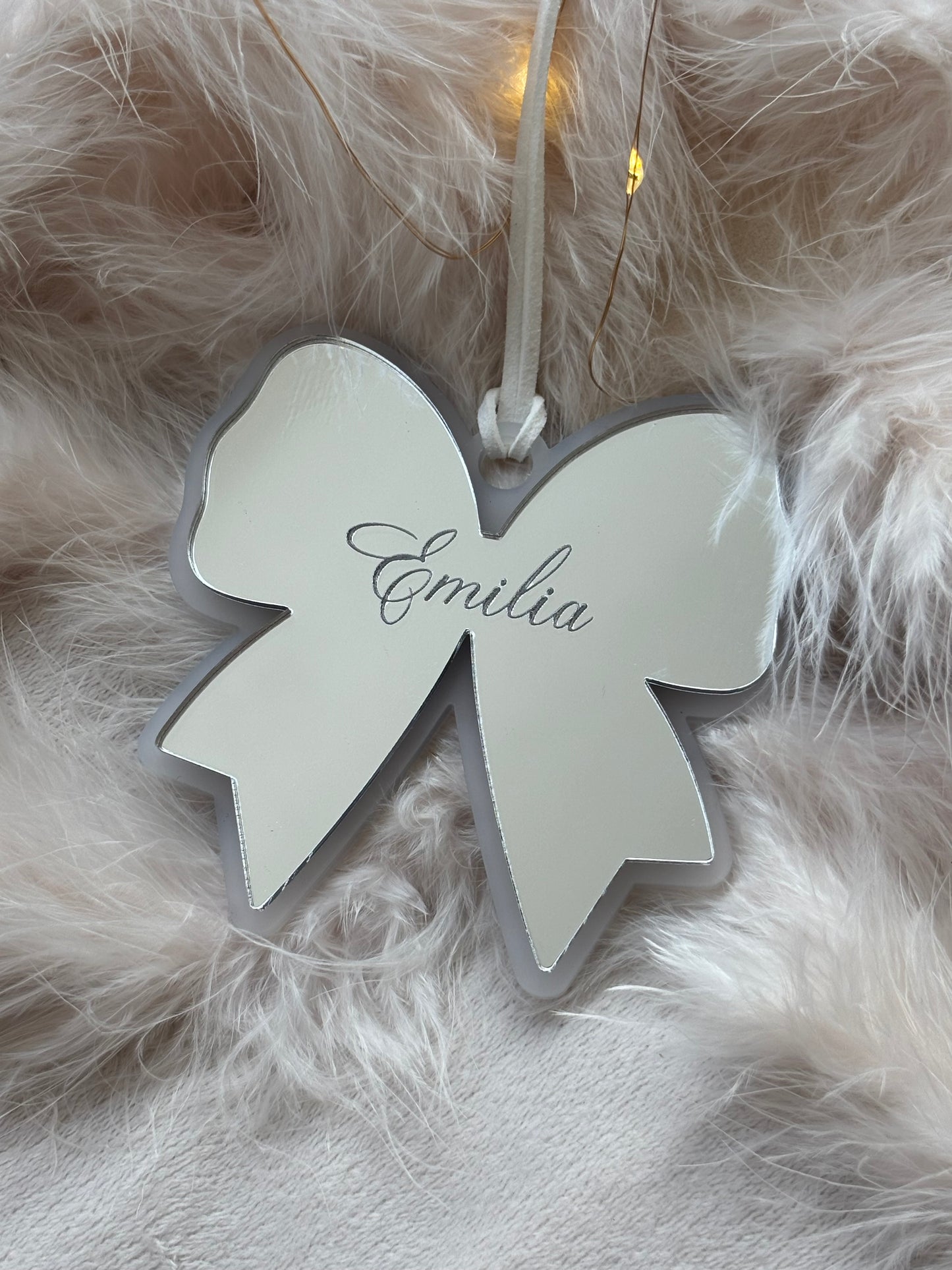 Personalised Bow Bauble