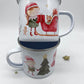 Personalised Santa & Elves Mug & Treat Bag