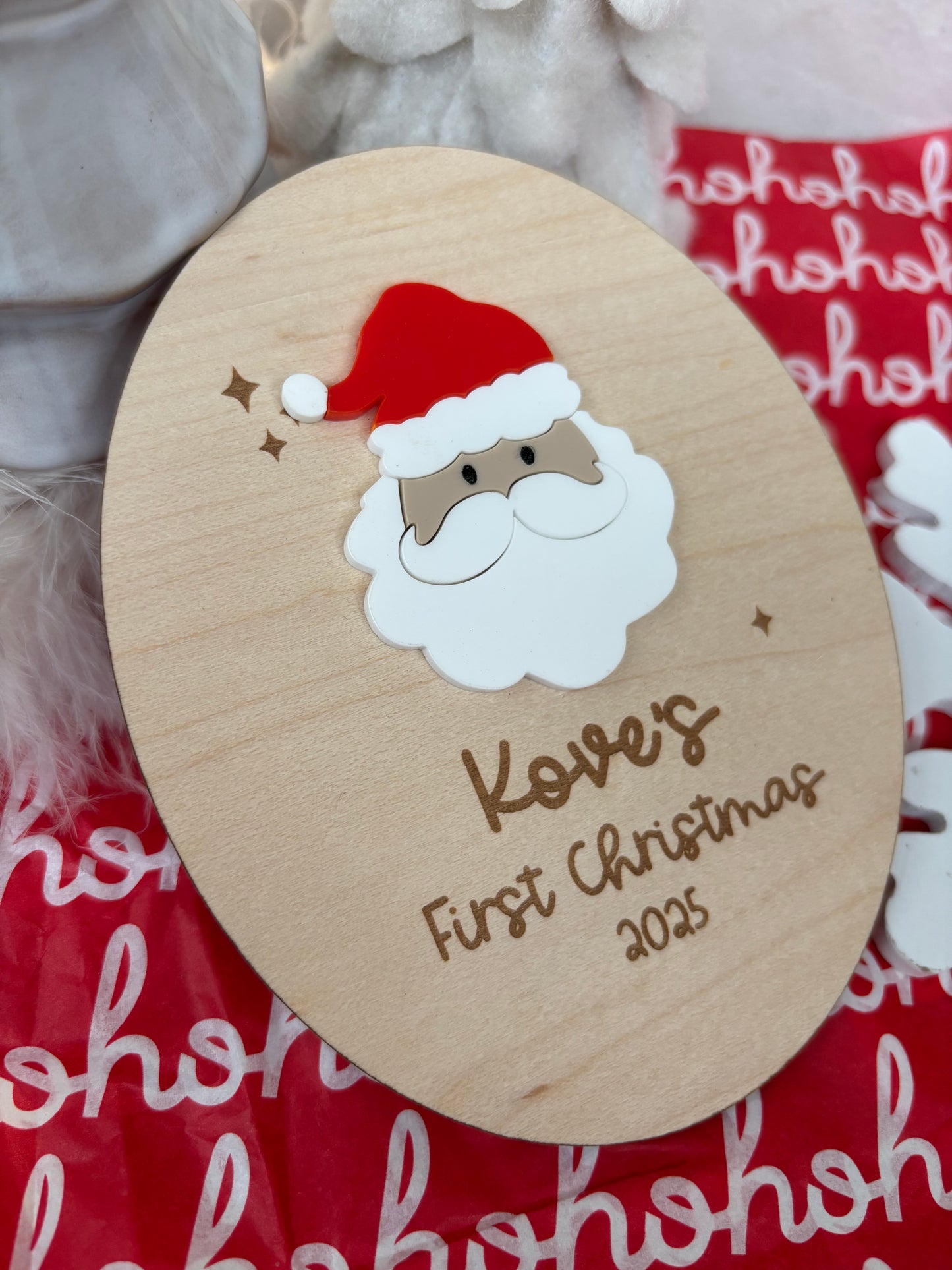 Santa Baby Personalised Plaque