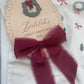 My First Christmas Personalised Plaque - Wreath