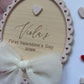 First Valentine’s Day Personalised Plaque