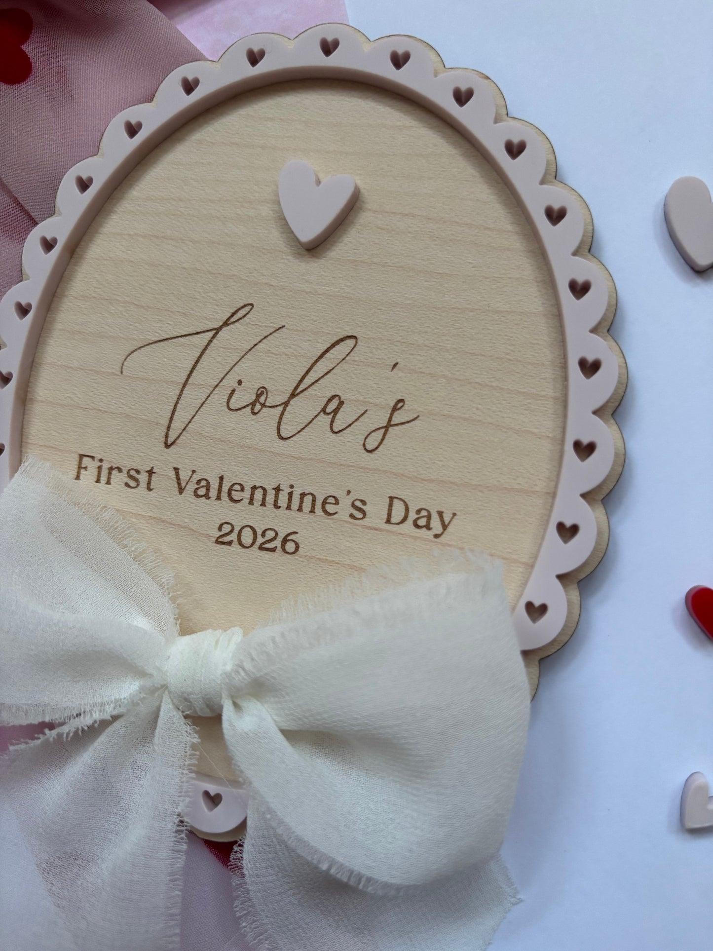 First Valentine’s Day Personalised Plaque