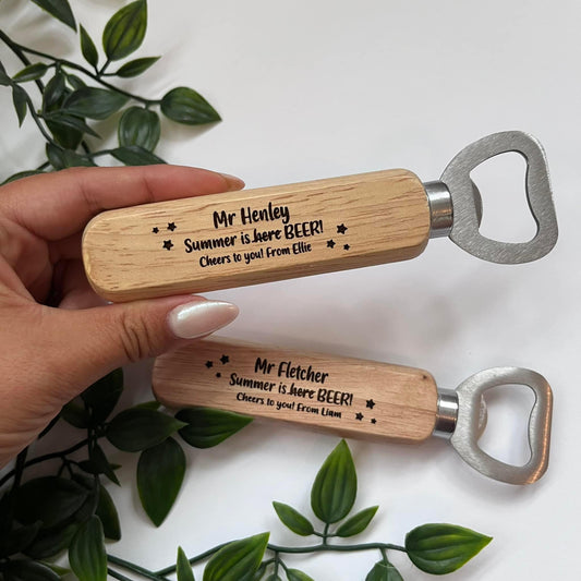 Personalised Teacher Bottle opener