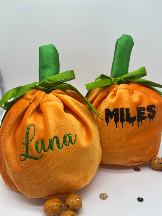 Personalised Pumpkin Treat Bags