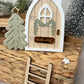 Personalised Magic Elf Door Christmas Shelf Sitter