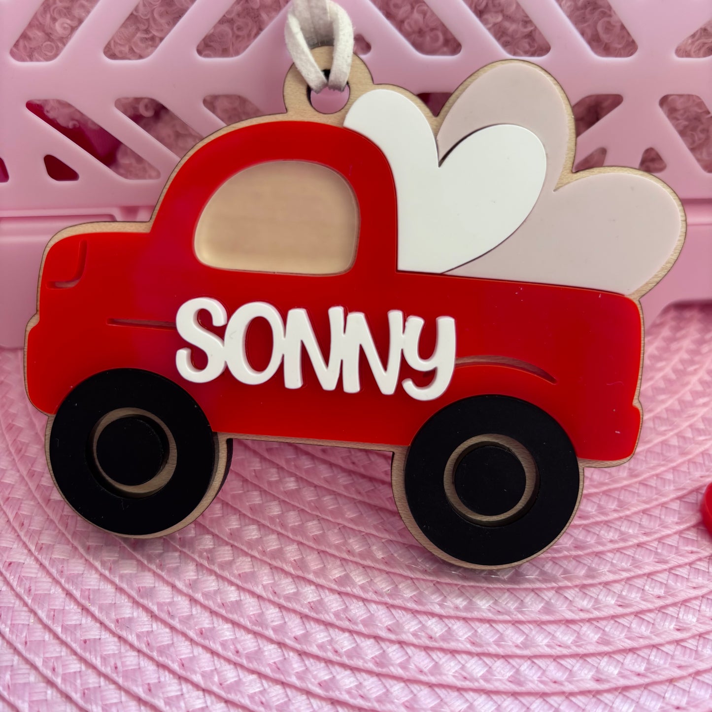 Personalised Love Truck Tag