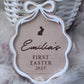 Personalised First Easter Bow Plaque