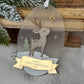My First Christmas Personalised Rudolf Reindeer  Bauble: Baby’s 1st Christmas Tree Ornament