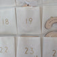 Personalised Fabric Advent Calendar - 24 Pockets - Glitter