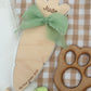 Personalised Carrot First Easter Footprint Plaque