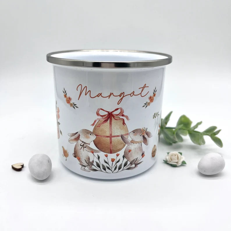 Personalised Easter Mug - Bunny & Bows