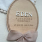 Personalised Wooden Birth Announcement Plaque with Chiffon Ribbon