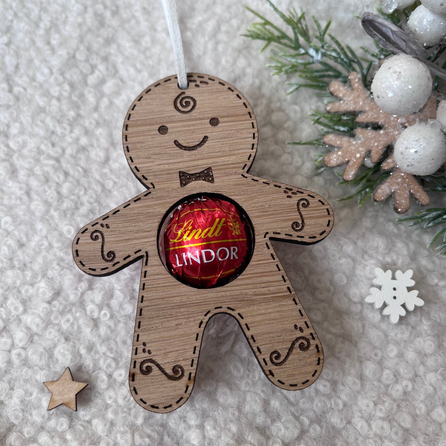 Personalised Tree Bauble - Lindt Chocolate Holder