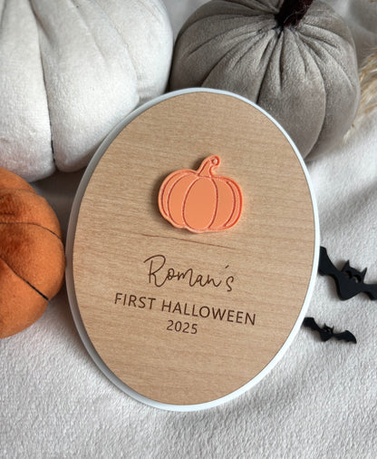 My First Halloween Plaque