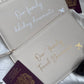 Luxury Personalised Travel Wallet