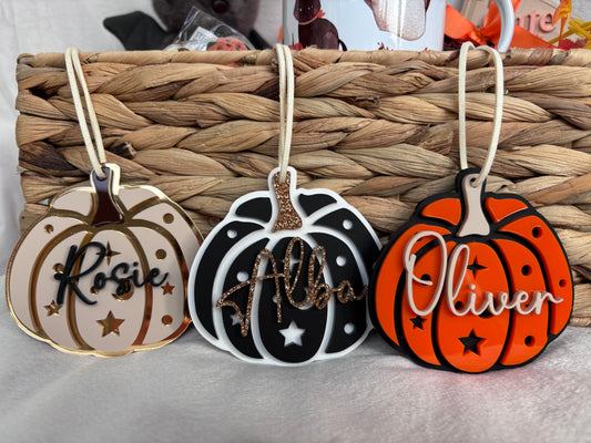 Personalised Magic Pumpkin Tag