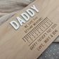 Personalised Father’s Day Handprint Plaque - Loved beyond measure