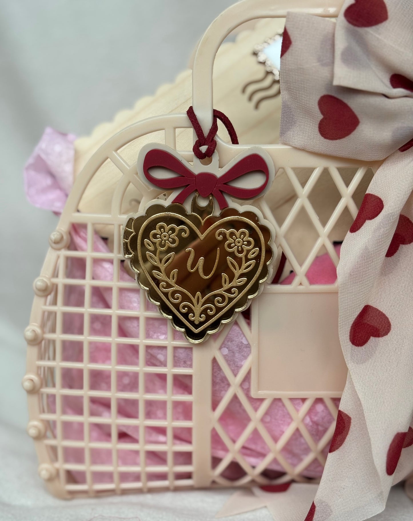 Gold Locket Heart Tag