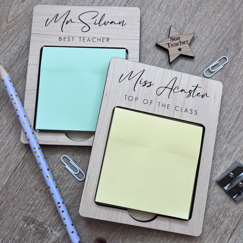 Personalised Teacher Post it Pad