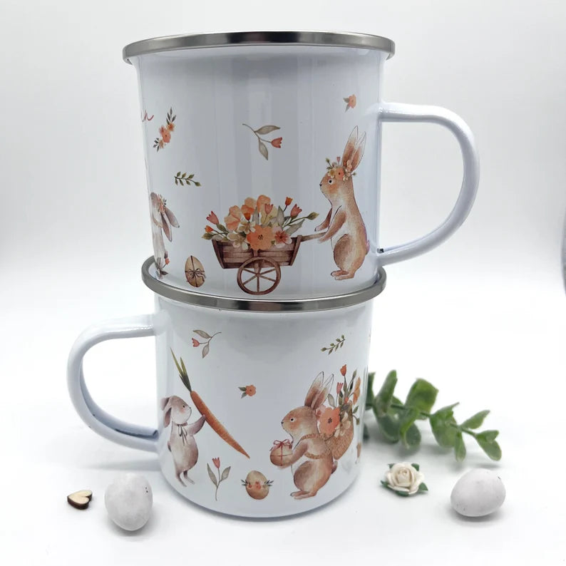 Personalised Easter Mug - Bunny & Bows