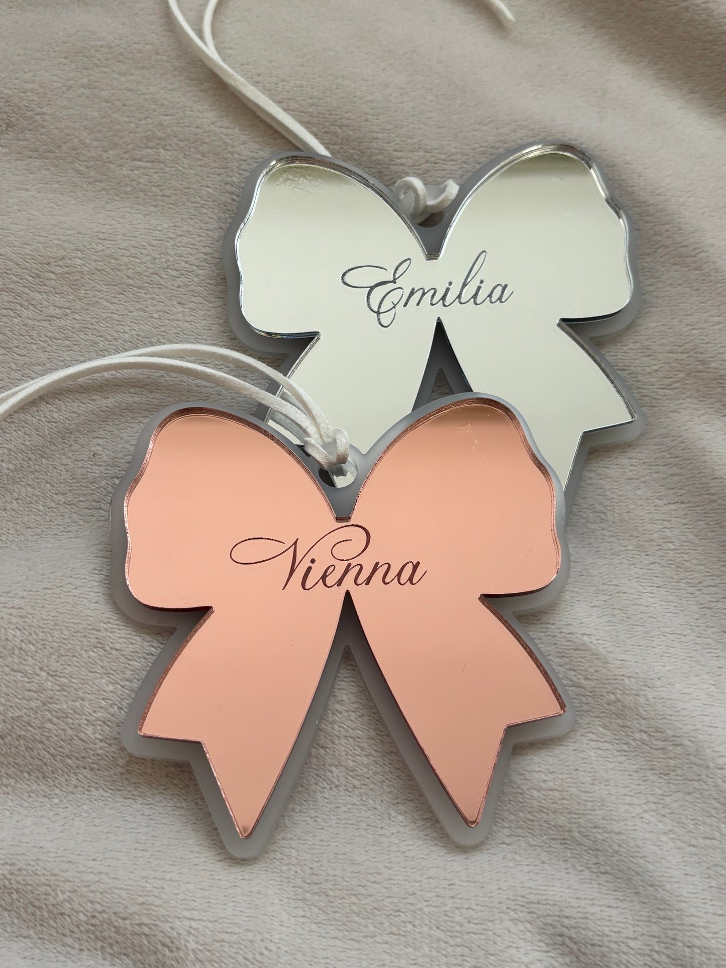 Personalised Bow Bauble