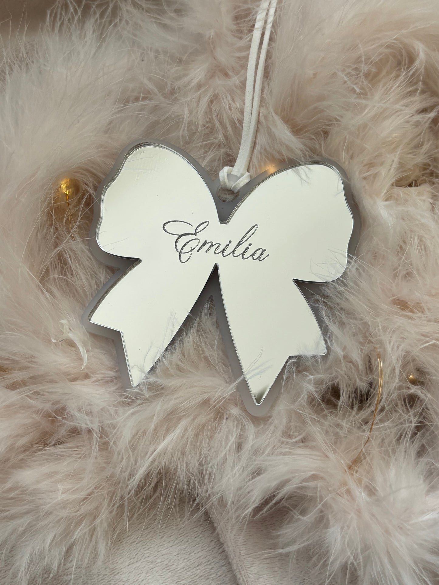 Personalised Bow Bauble