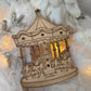 Carousel Wooden Tree Ornament