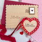 Valentines Scallop Heart Tag