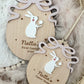Bunnies and Bows First Easter Plaque & Basket Tag