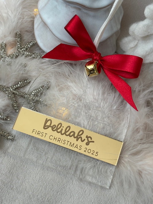 My First Christmas Luxury Acrylic Bauble