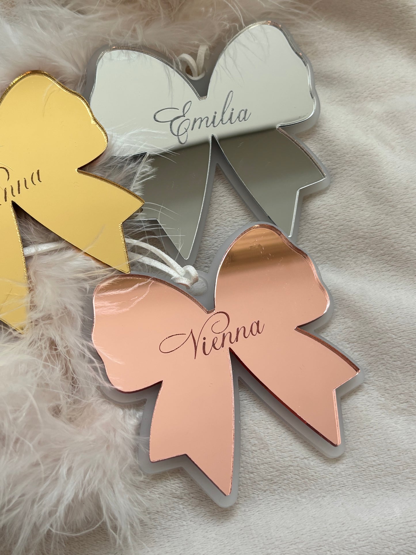 Personalised Bow Bauble