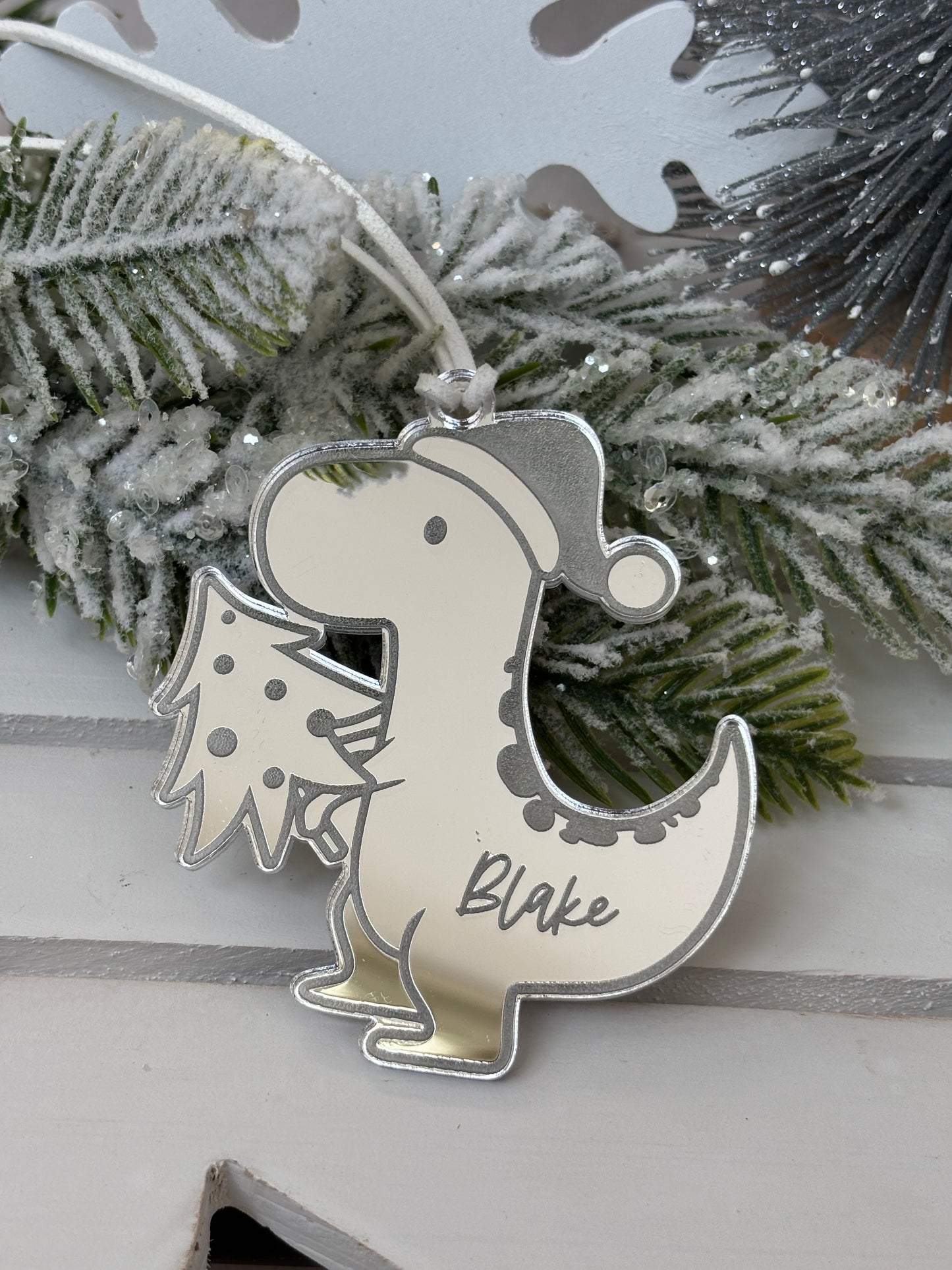 Personalised Dinosaur Bauble
