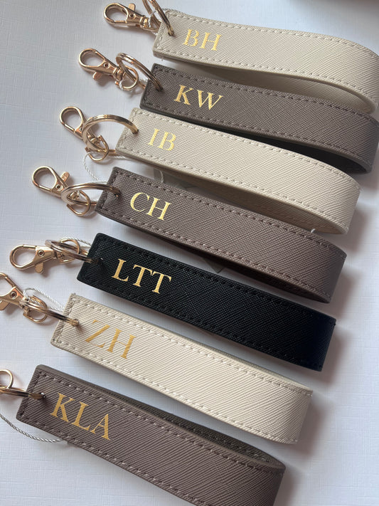 Luxury Monogram Keyring Wristlet