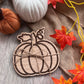 Wooden Pumpkin Coasters