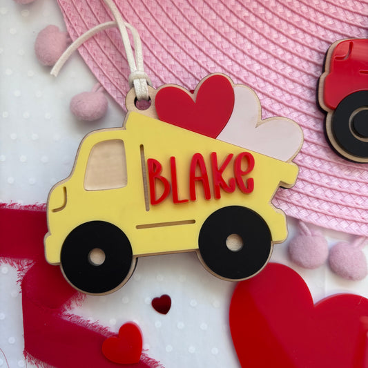 Personalised Love Truck Tag