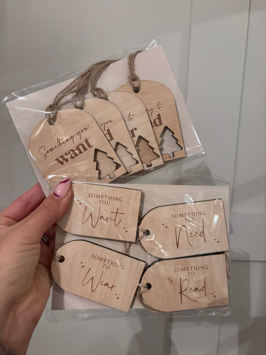 Mindful gifting tags