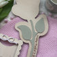 Mother's Day Flower Handprint Keepsake - First Mother’s Day Personalised Gift Plaque Wood and Acrylic
