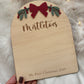 Mistletoes Footprint Plaque