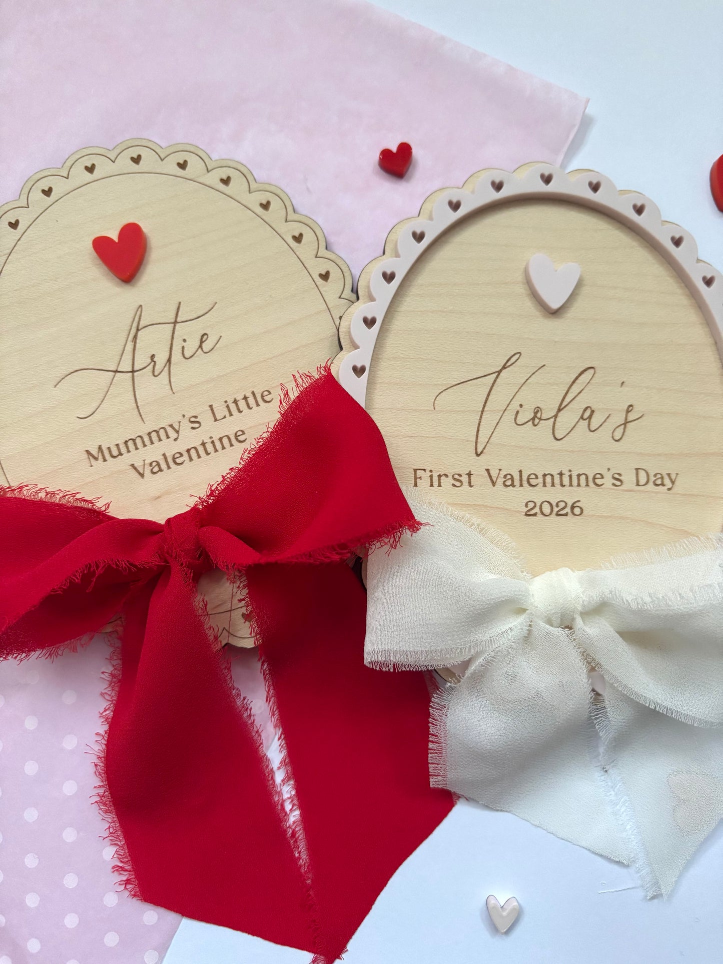 First Valentine’s Day Plaque