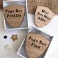 Personalised Page Boy Badge, Page boy Gift, Mini Best Man Badge