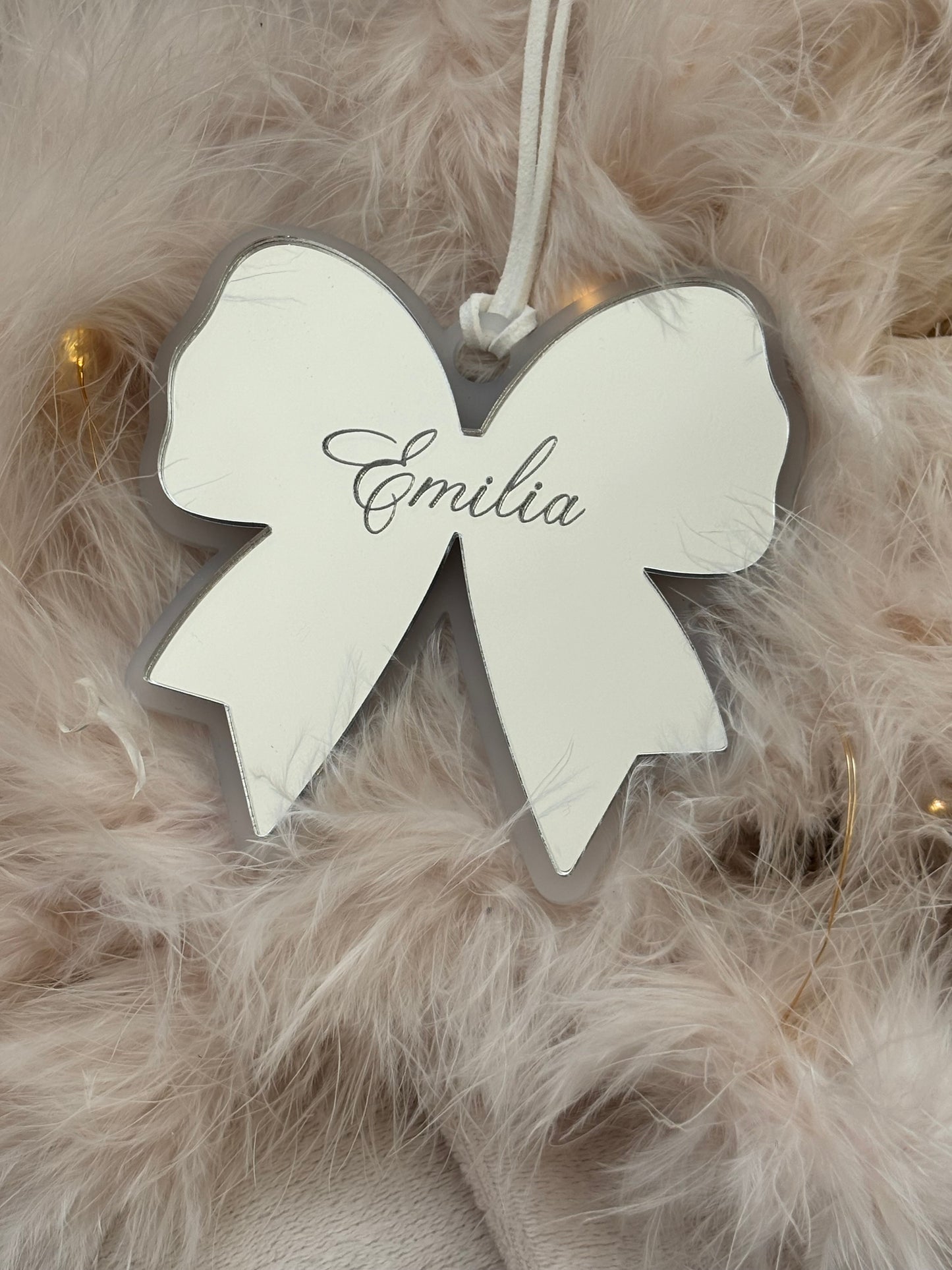 Personalised Bow Bauble