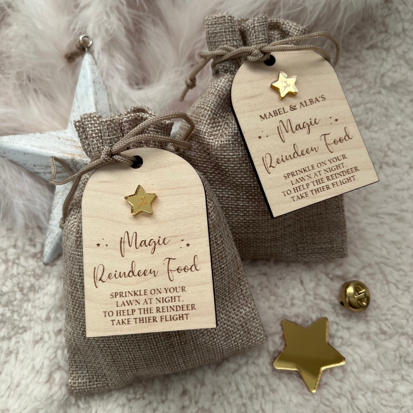 Personalised Magic Reindeer Food - Gold