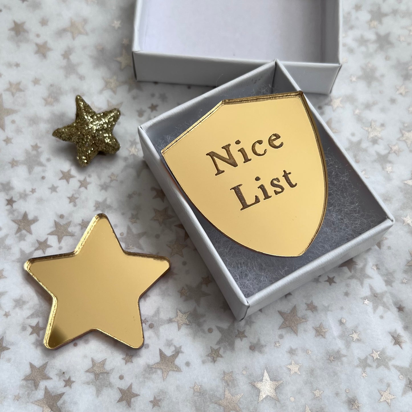 Nice List Shield Badge