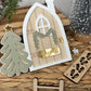 Personalised Magic Elf Door Christmas Shelf Sitter