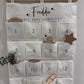Personalised Fabric Advent Calendar - 24 Pockets