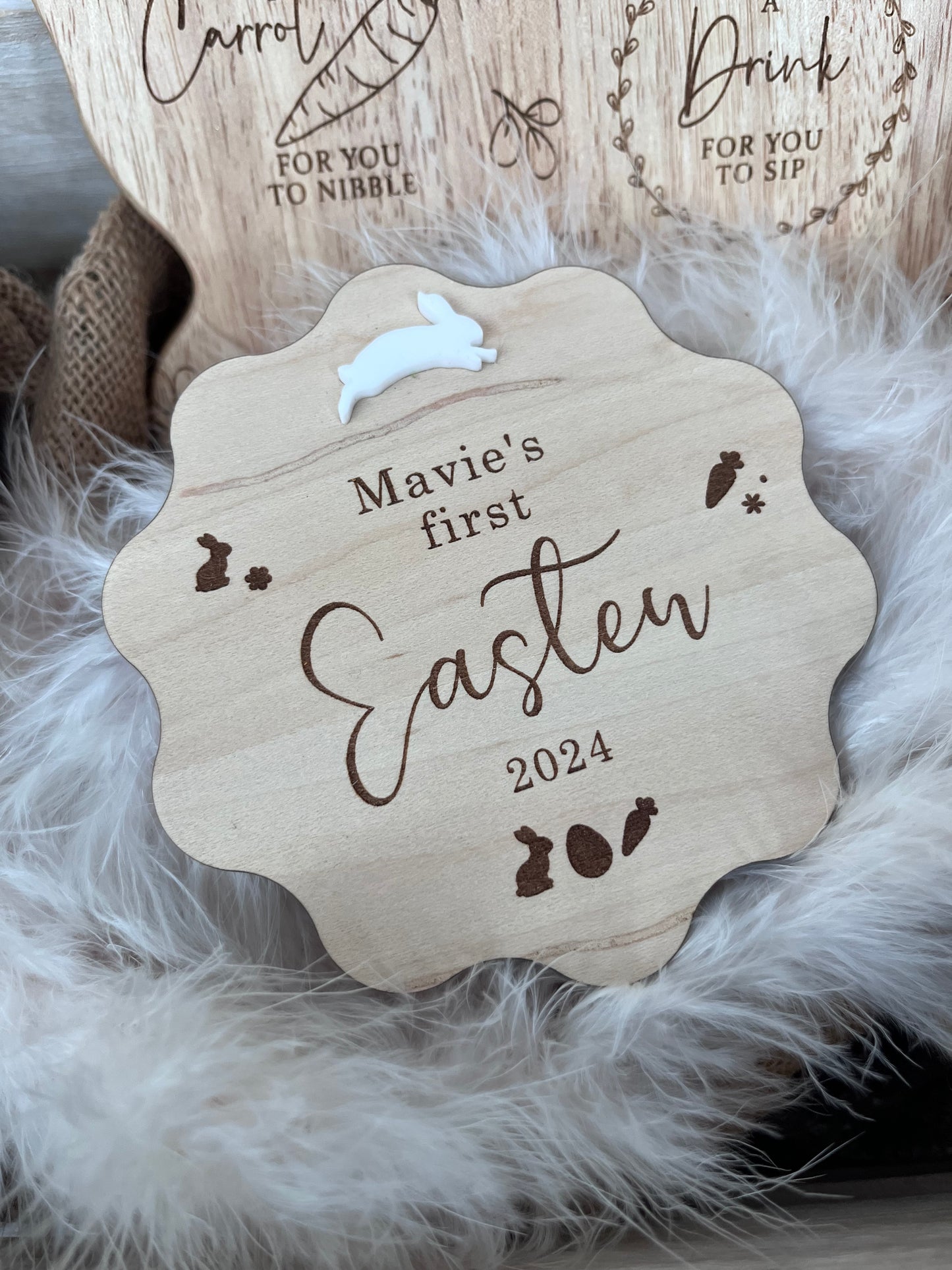 My First Easter Flower Plaque