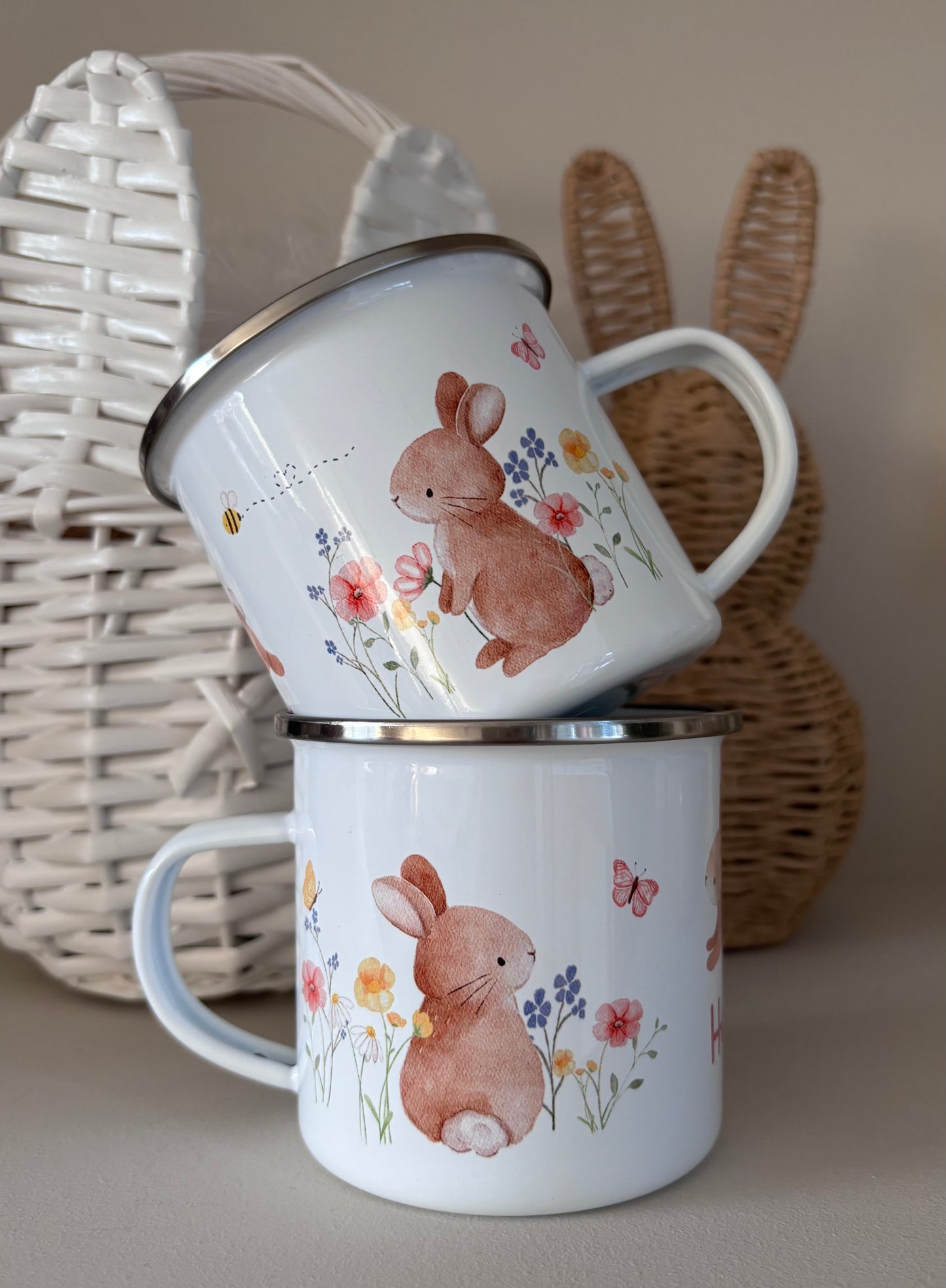Personalised Easter Bunny Mug & Treat bag - Meadow